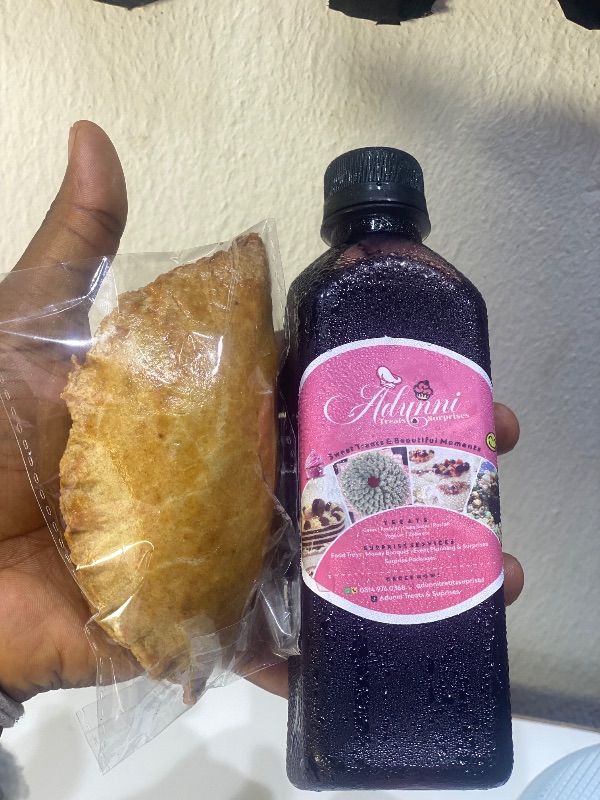 Combo deal of meat pie & Zobo