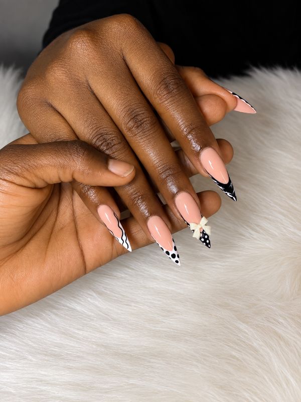 Nail, cluster lash and pedicure