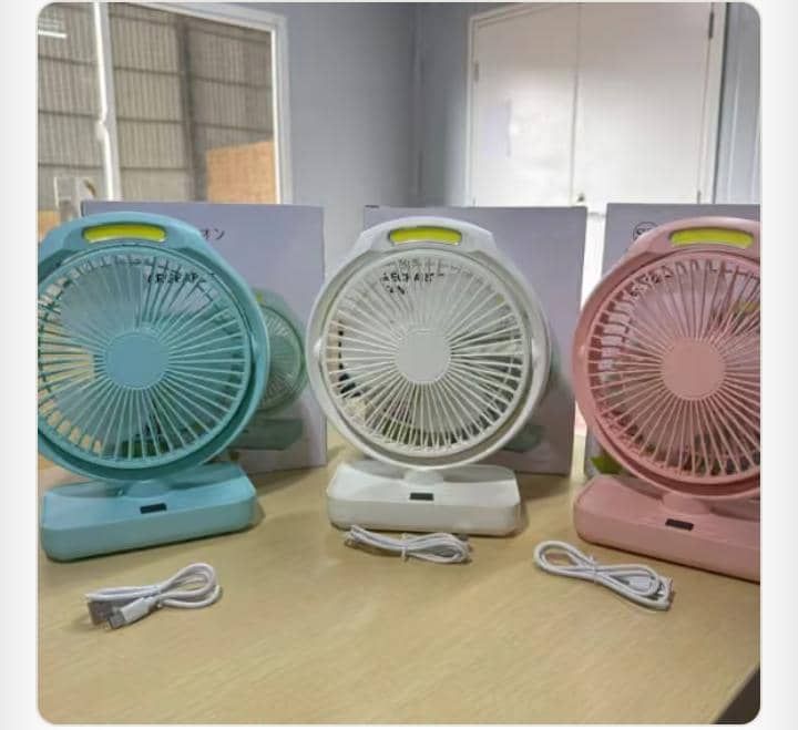 Sx rotating rechargeable fan with led 4800mah